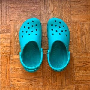 Perfect Condition Teal Crocs